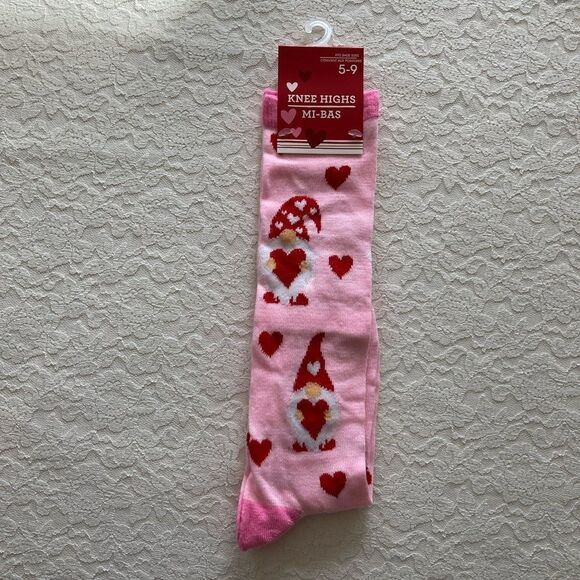 Gnome Heart Knee Socks - Picture 2 of 2